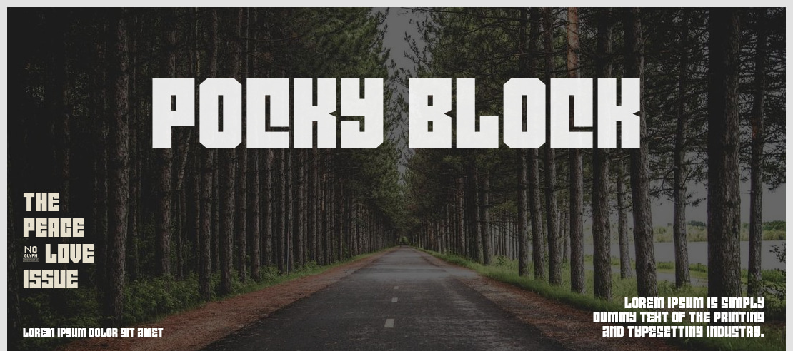 Pocky Block Font