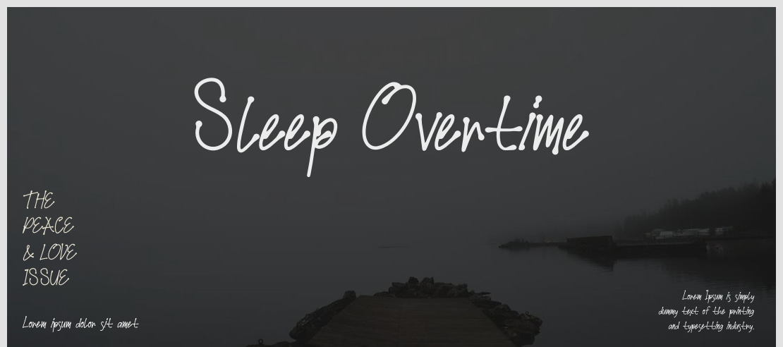 Sleep Overtime Font