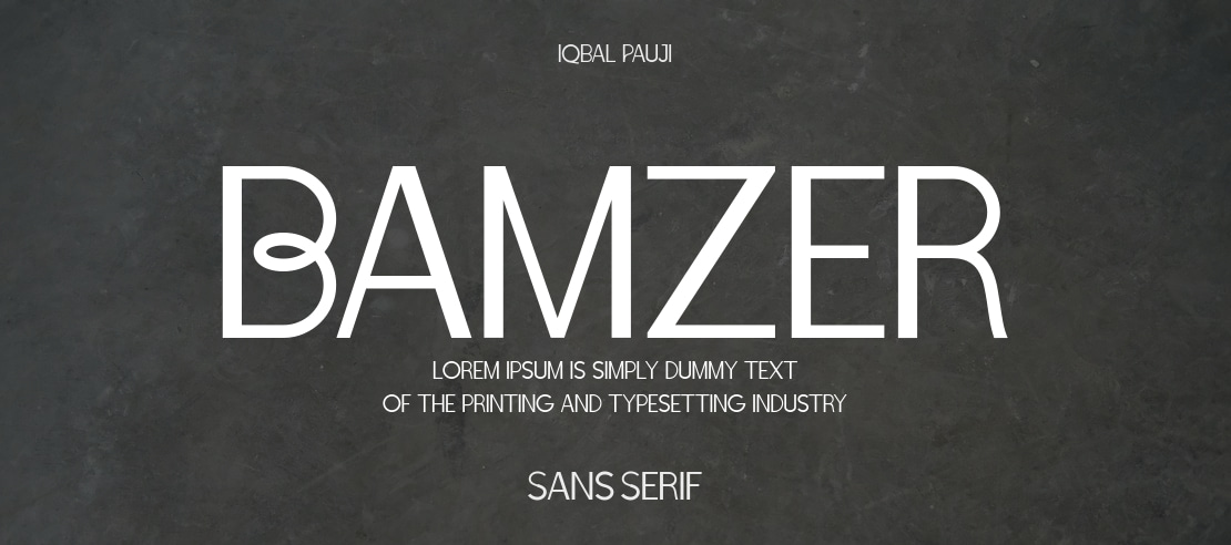 Bamzer Font