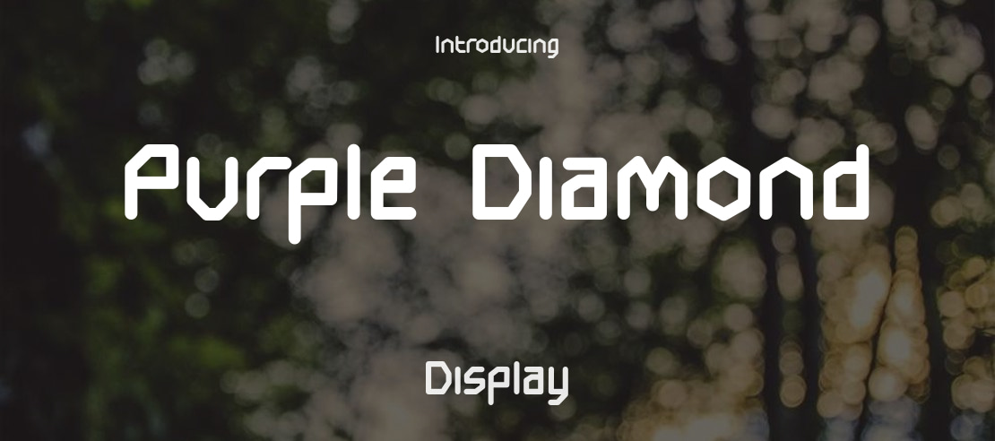 Purple Diamond Font