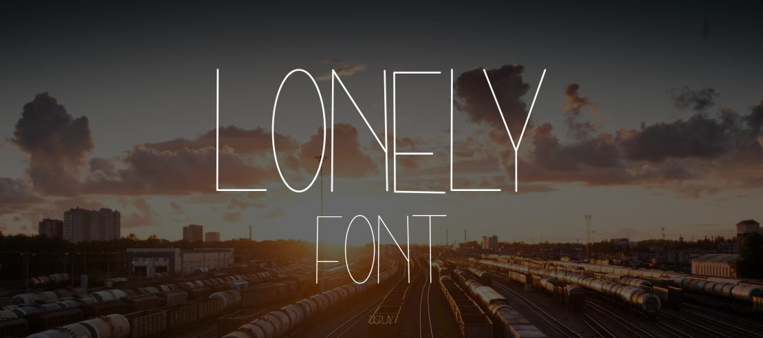 lonely font