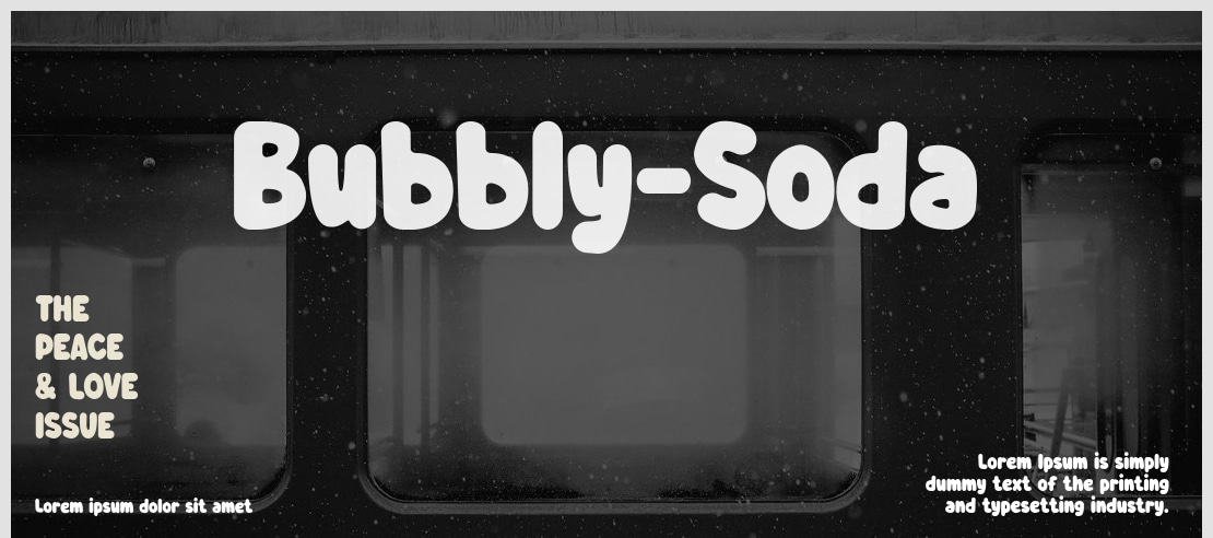 Bubbly-Soda Font