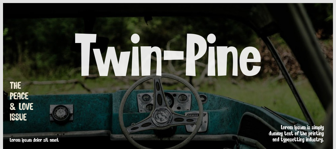 Twin-Pine Font