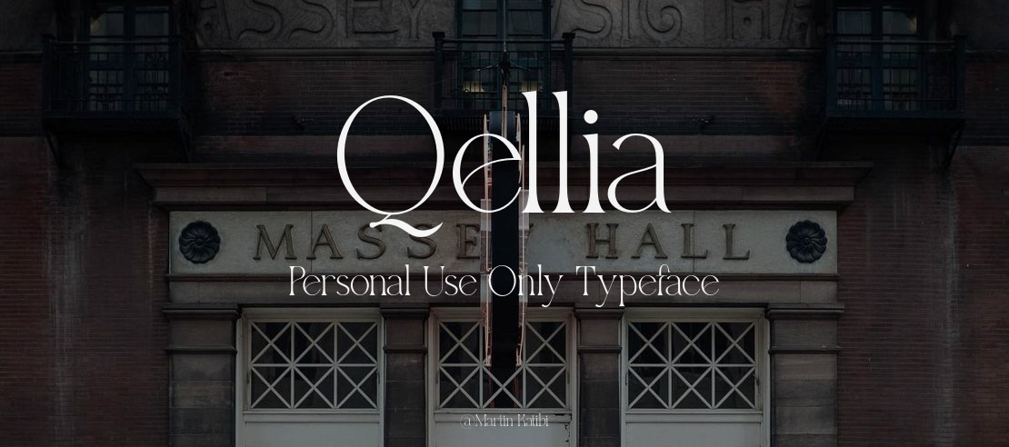 Qellia Personal Use Only Font
