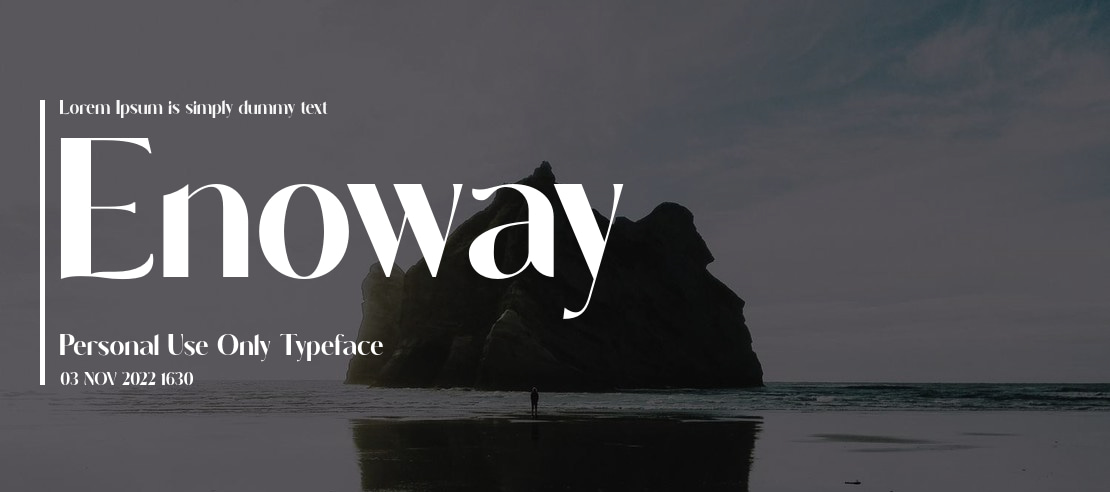 Enoway Personal Use Only Font