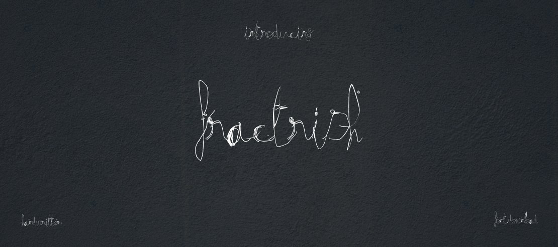 Fractrish Font