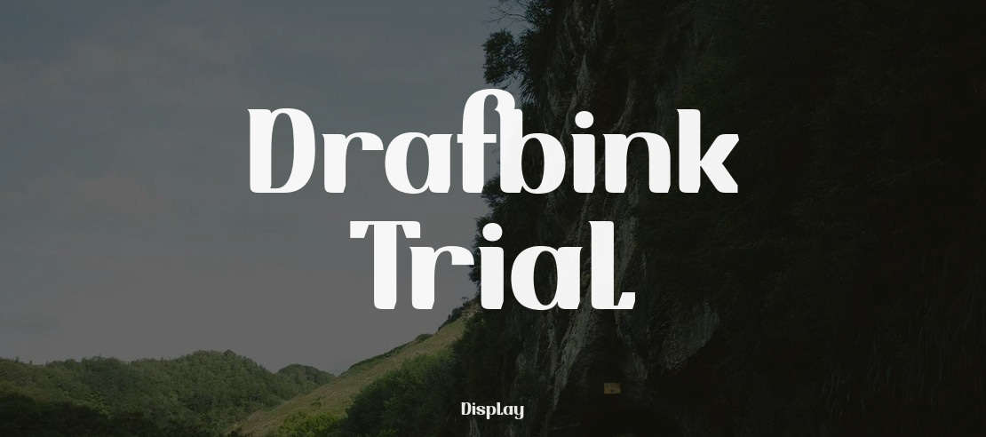Drafbink Trial Font