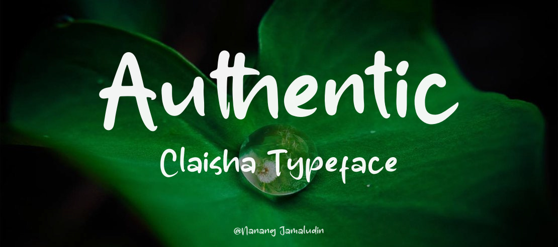 Authentic Claisha Font