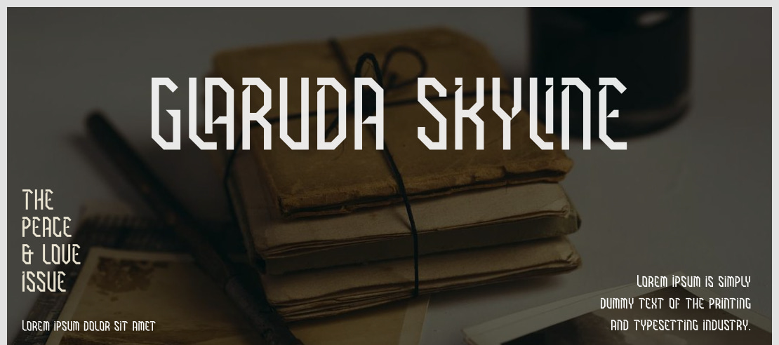 GLARUDA SKYLINE Font