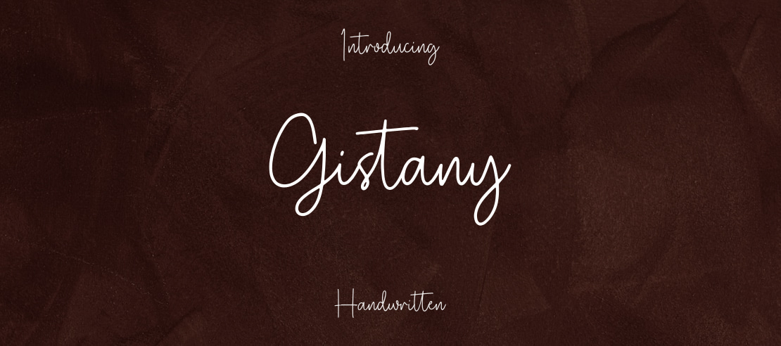 Gistany Font