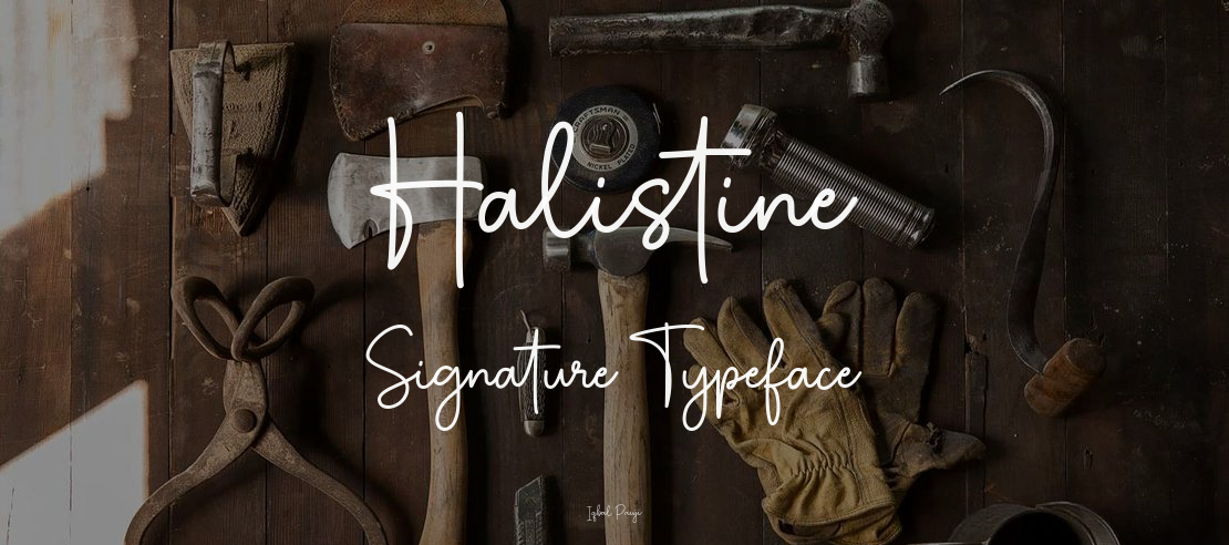 Halistine Signature Font