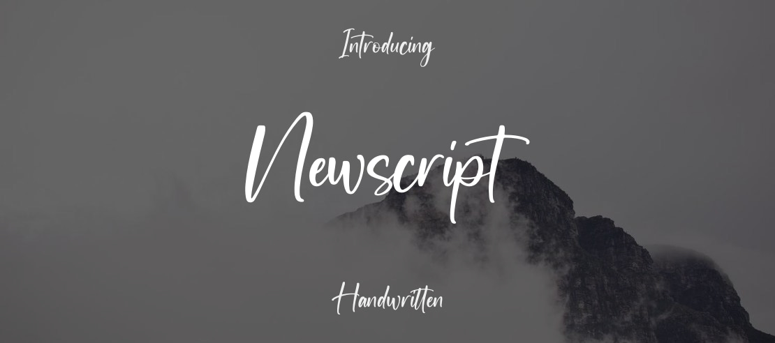 Newscript Font