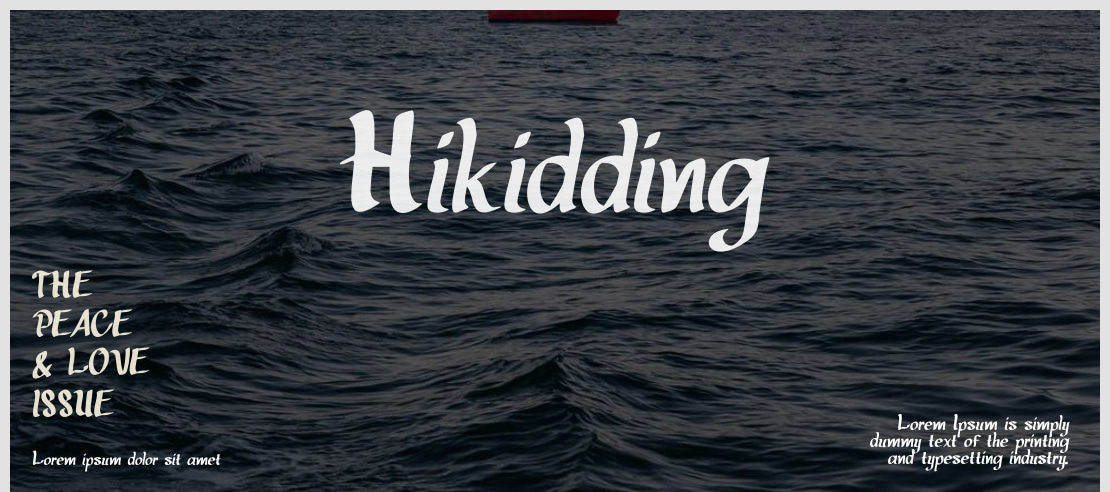 Hikidding Font