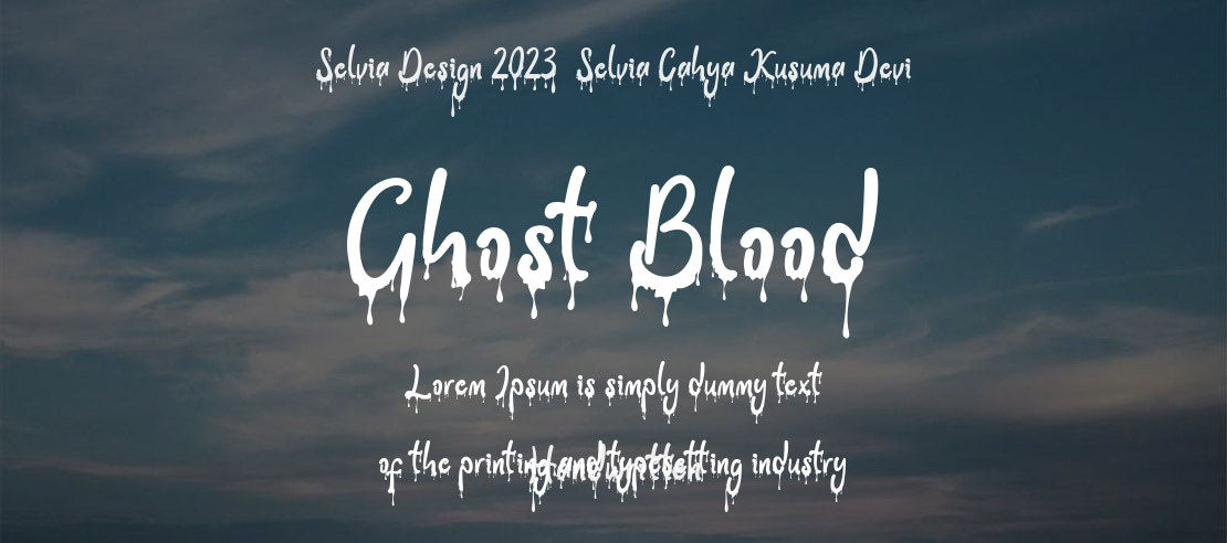 Ghost Blood Font