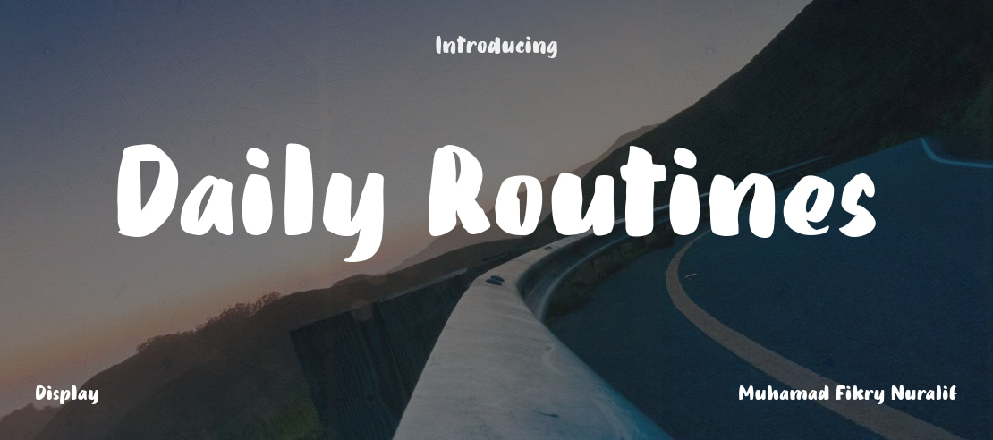 Daily Routines Font