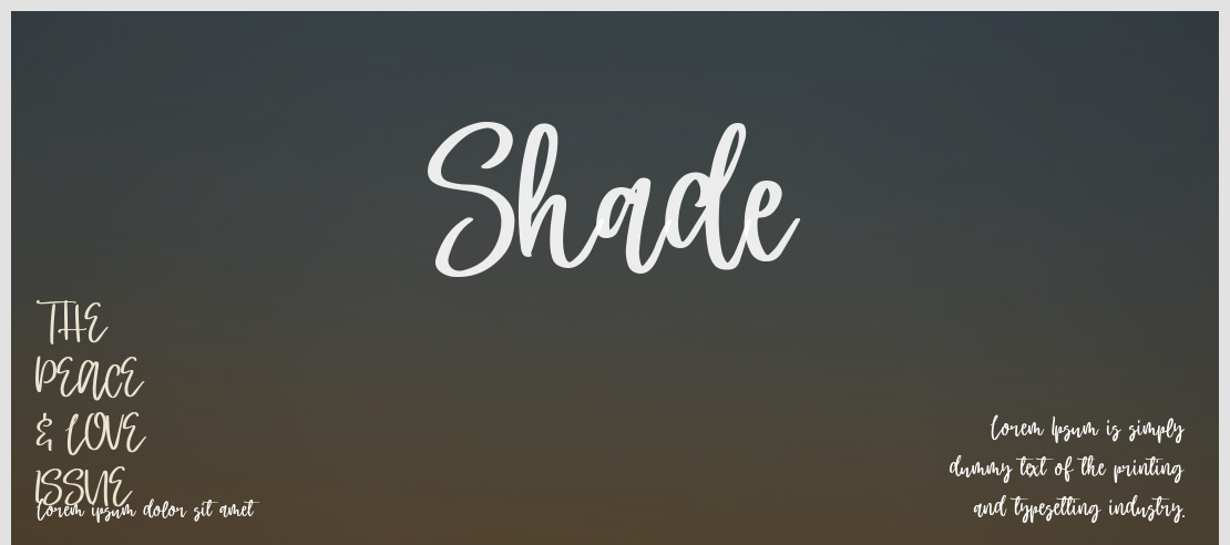 Shade Font