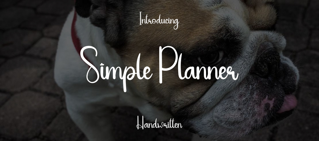 Simple Planner Font