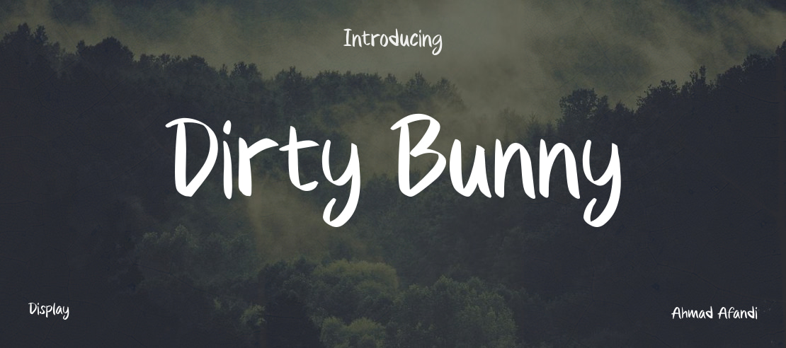 Dirty Bunny Font