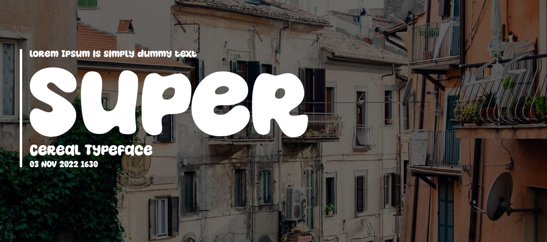 Super Cereal Font