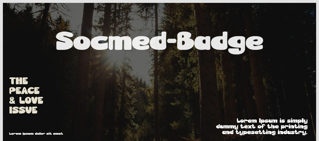 Socmed-Badge Font