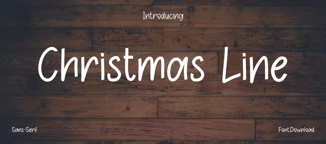 Christmas Line Font