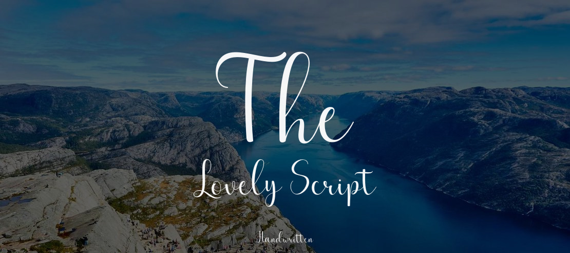 The Lovely Script Font