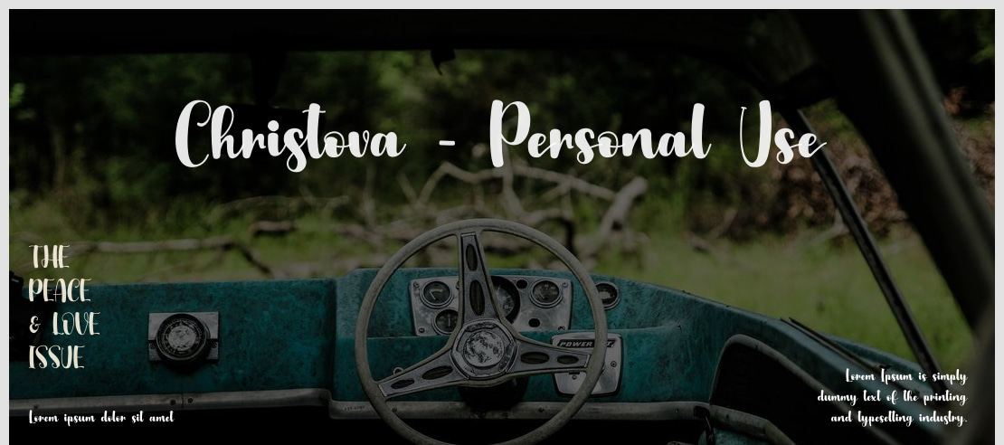 Christova - Personal Use Font