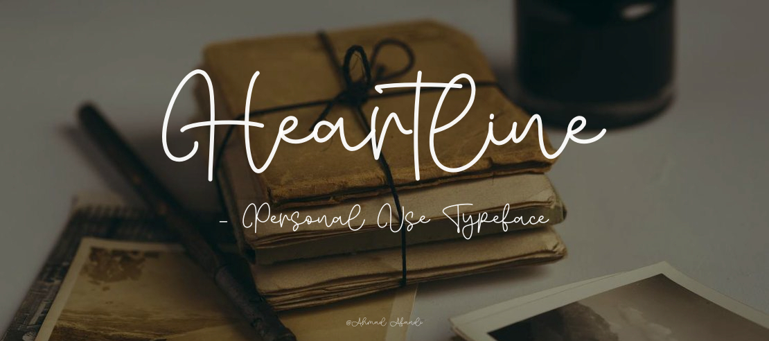 Heartline - Personal Use Font