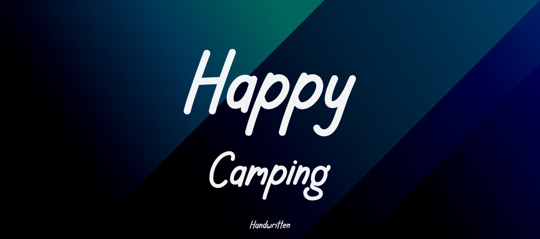 Happy Camping Font