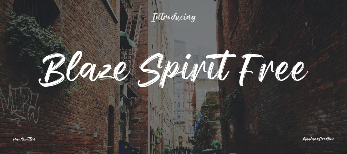 Blaze Spirit Free Font