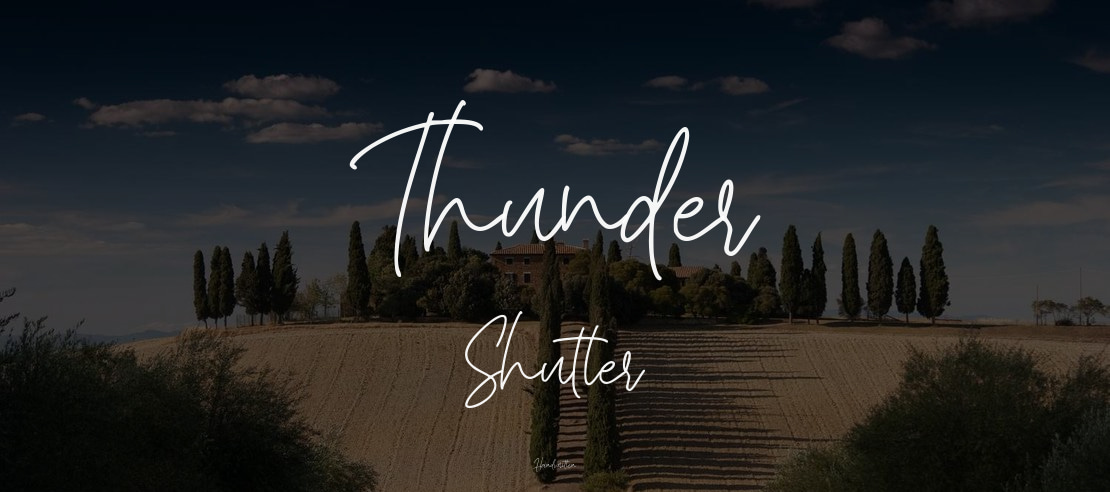 Thunder Shutter Font