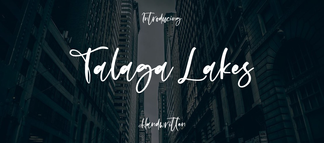 Talaga Lakes Font