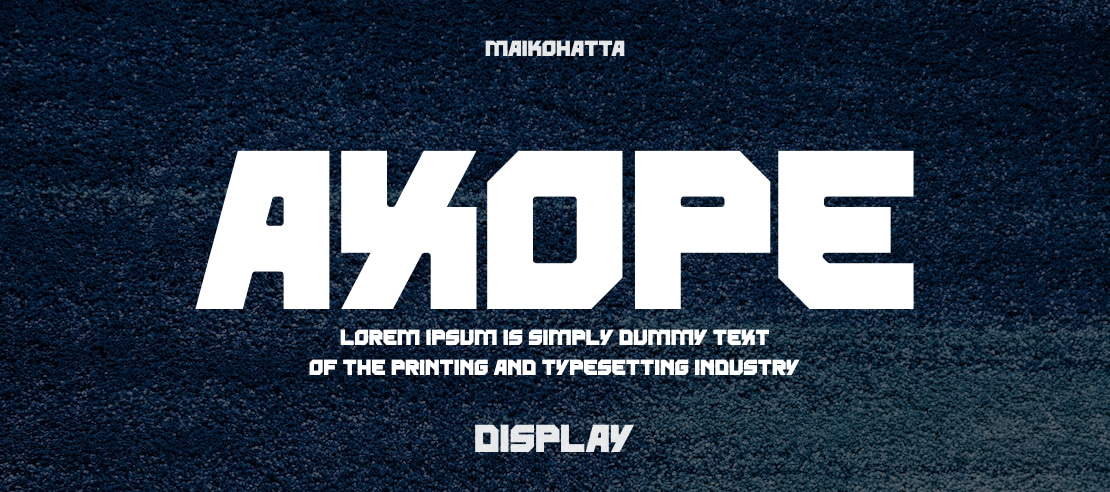 AXOPE Font