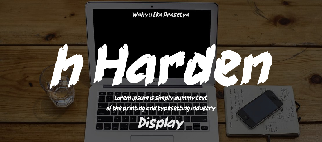 h Harden Font