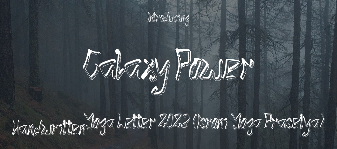 Galaxy Power Font