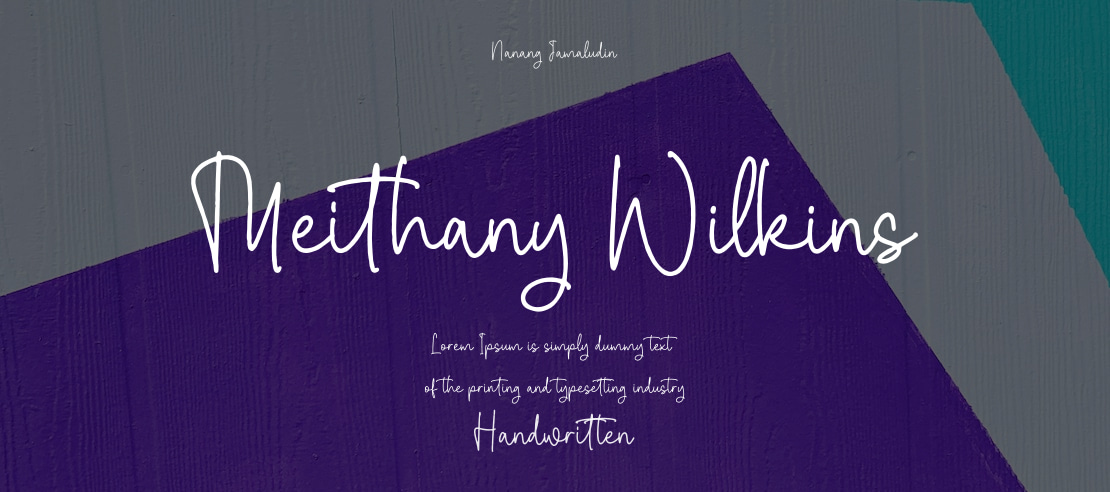 Meithany Wilkins Font