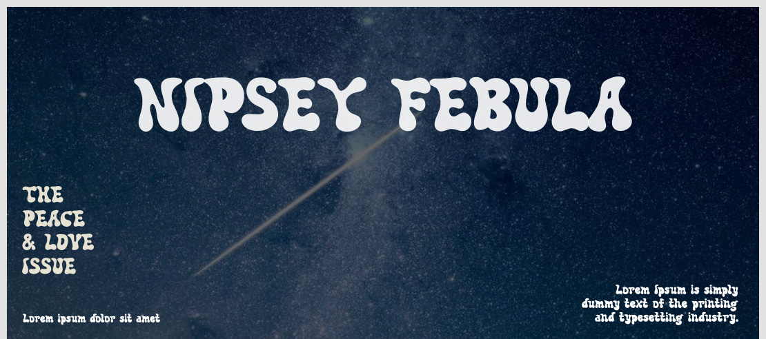 NIPSEY FEBULA Font