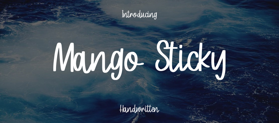 Mango Sticky Font