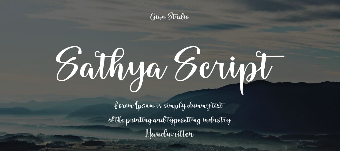 Sathya Script Font