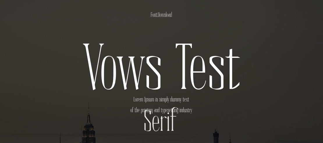 Vows Test Font