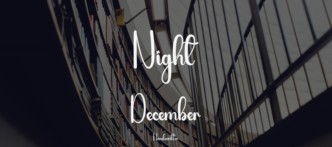 Night December Font
