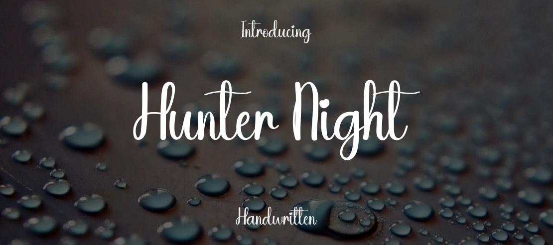 Hunter Night Font