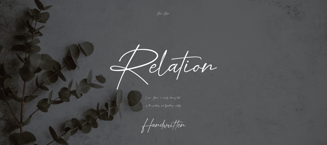 Relation Font