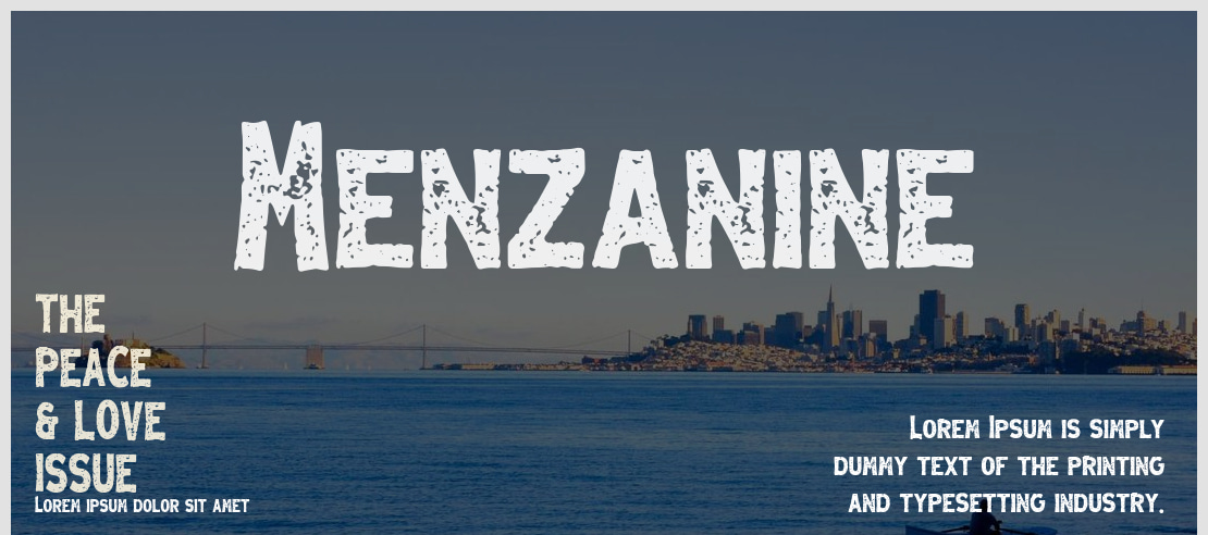 Menzanine Font