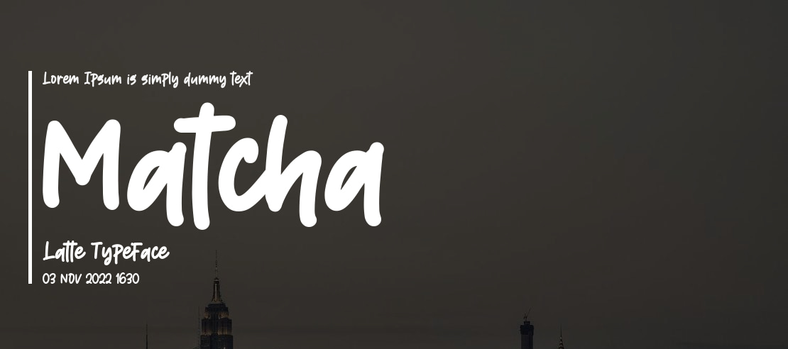 Matcha Latte Font