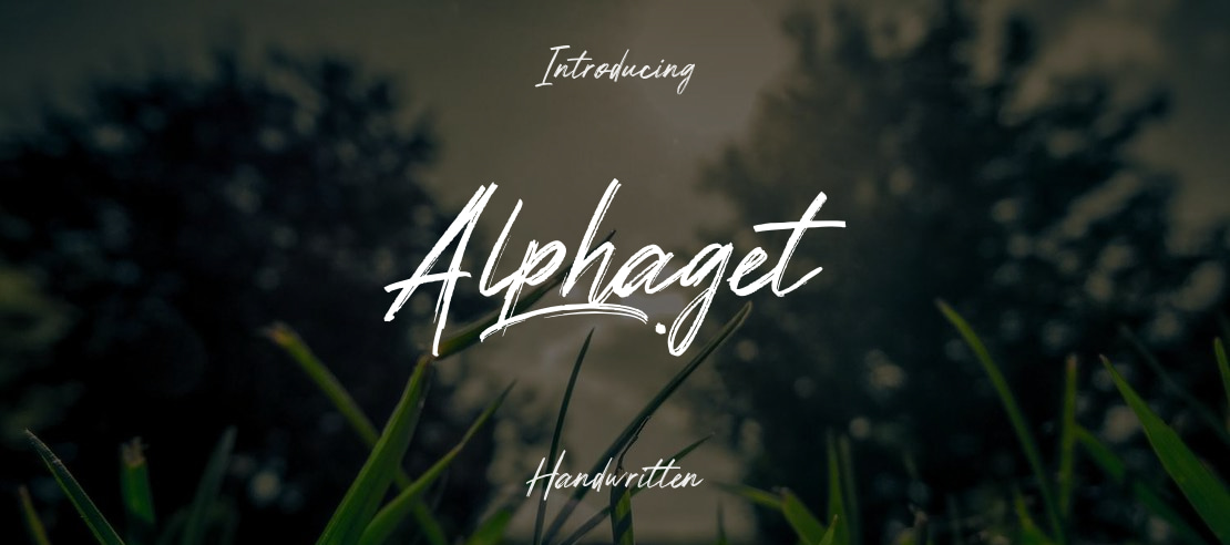 Alphaget Font