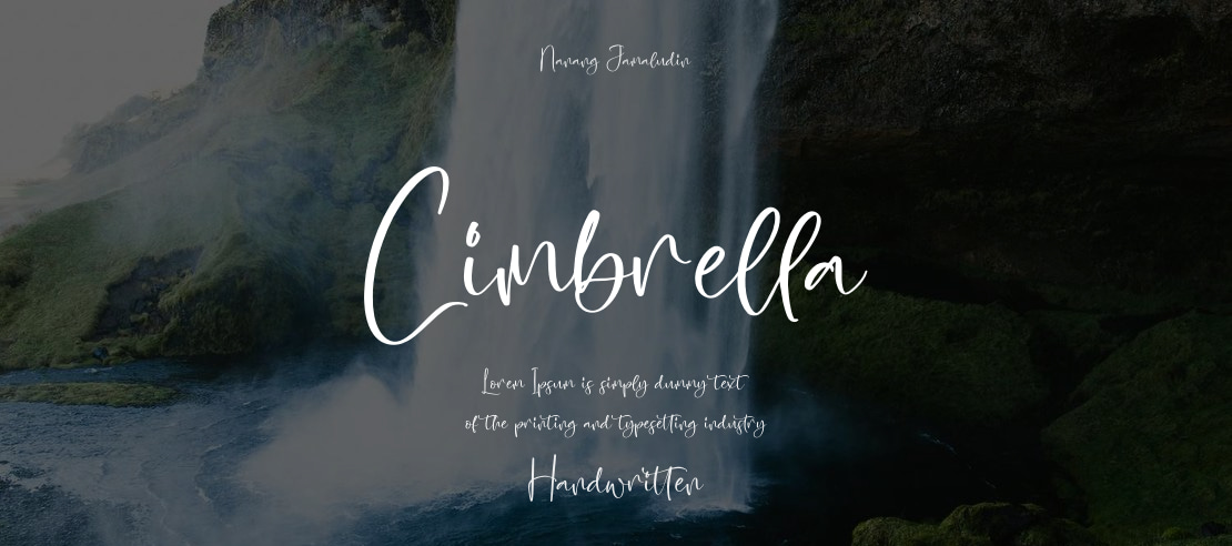 Cimbrella Font