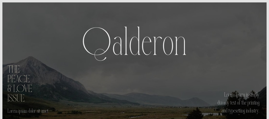 Qalderon Font