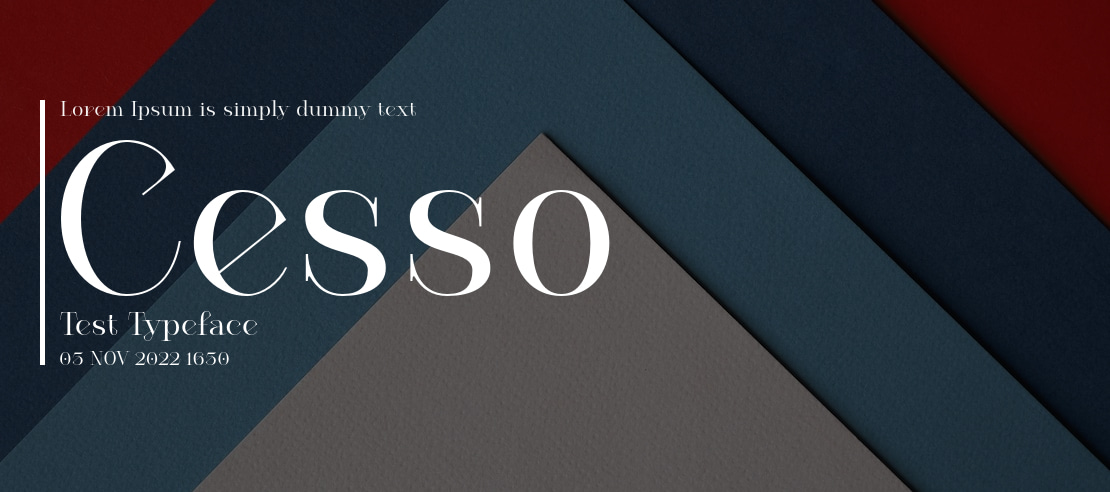 Cesso Test Font