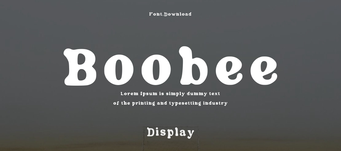 Boobee Font